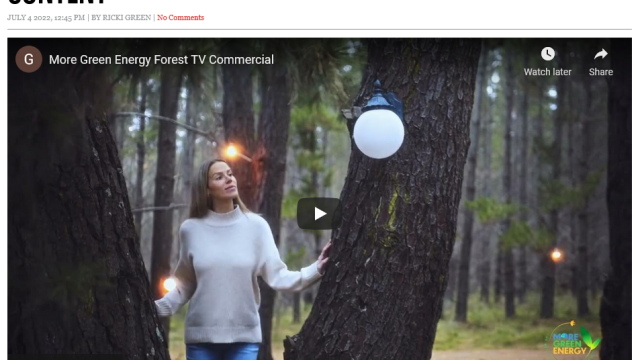 Campaign Brief – More Green Energy Encourages Consumers to Switch on Nature in new campaign via All About Content